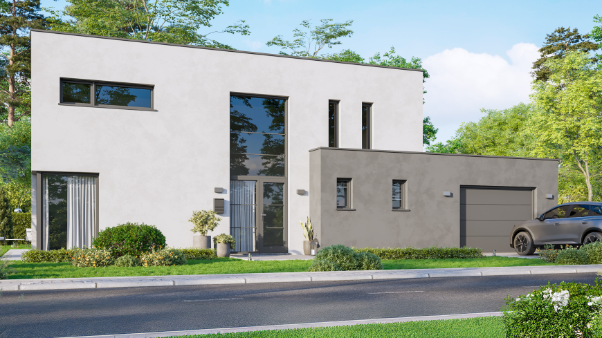 Maison contemporaine curcuma